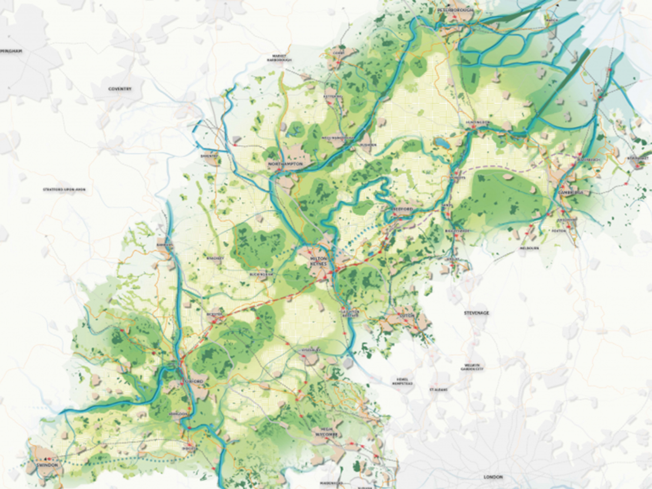 The 100 Miles Wider project map
